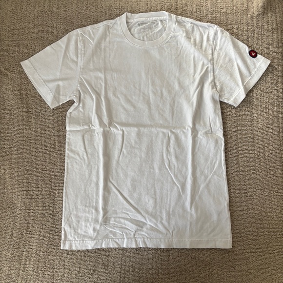 American giant men's unisex crewneck white T-shirt 100% cotton American made - Picture 2 of 3